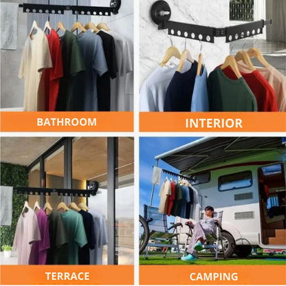 EspaceCloth Wall-Mounted Drying Rack