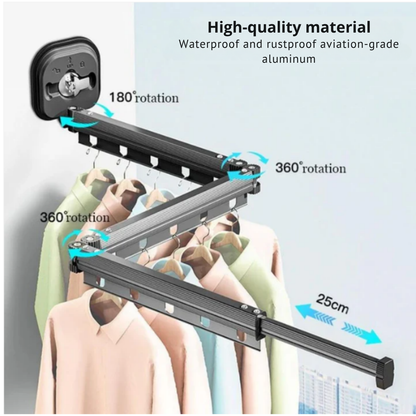 EspaceCloth Wall-Mounted Drying Rack